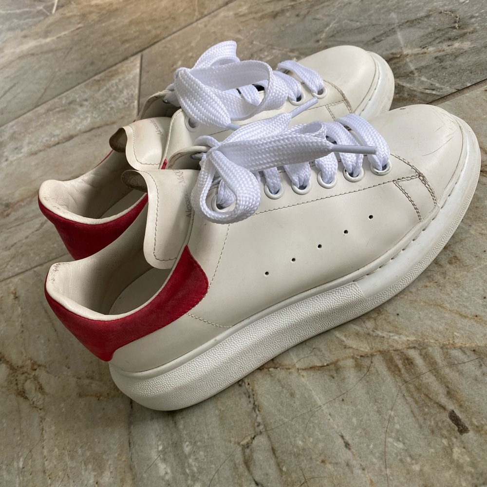 Alexander McQueen White and pink Sneakers